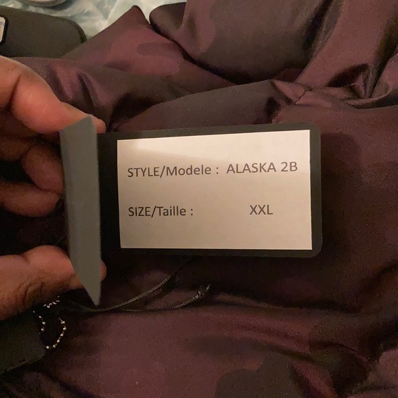 Jared Lang Burgundy Camo Winter Puffer Coat XXL - Picture 11 of 12